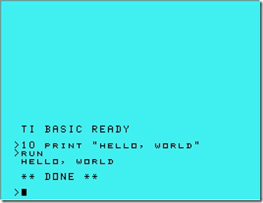TI-99/4A